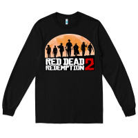 Black red dead redemption Long Sleeve Tee - artisFamous
