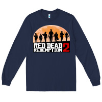 Navy red dead redemption Long Sleeve Tee - artisFamous