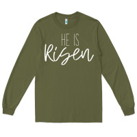Army Green easter religious bible verse Long Sleeve Tee - artisFamous