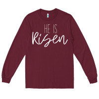 Burgundy easter religious bible verse Long Sleeve Tee - artisFamous