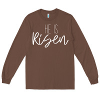 Chestnut easter religious bible verse Long Sleeve Tee - artisFamous