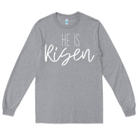 Heather Grey easter religious bible verse Long Sleeve Tee - artisFamous