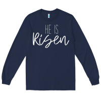 Navy easter religious bible verse Long Sleeve Tee - artisFamous