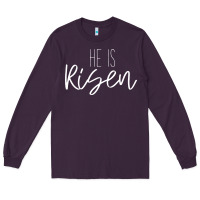 Plum easter religious bible verse Long Sleeve Tee - artisFamous