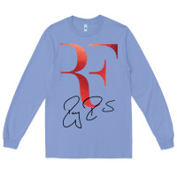 Colony Blue rf federer Long Sleeve Tee - artisFamous