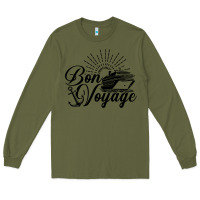 Army Green cruise ship bon voyage Long Sleeve Tee - artisFamous