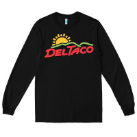 Black del taco Long Sleeve Tee - artisFamous
