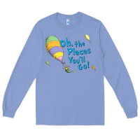 Colony Blue seuss oh the places you’ll go Long Sleeve Tee - artisFamous
