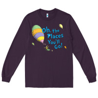 Plum seuss oh the places you’ll go Long Sleeve Tee - artisFamous