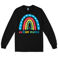 Black Autism Mama Long Sleeve Tee - artisFamous