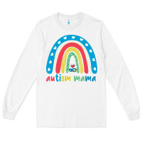 White Autism Mama Long Sleeve Tee - artisFamous