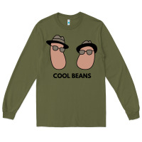 Army Green cool beans Long Sleeve Tee - artisFamous