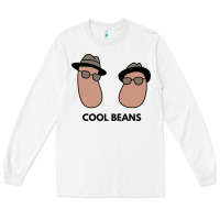 White cool beans Long Sleeve Tee - artisFamous