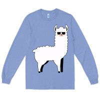 Colony Blue llama Long Sleeve Tee - artisFamous