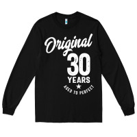 Black 30 Year Old Gift | 30th Birthday Gift Ideas - Mens and Womens Long Sleeve Tee - artisFamous