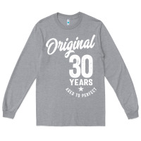 Heather Grey 30 Year Old Gift | 30th Birthday Gift Ideas - Mens and Womens Long Sleeve Tee - artisFamous