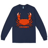 Navy crabby Long Sleeve Tee - artisFamous
