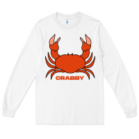 White crabby Long Sleeve Tee - artisFamous
