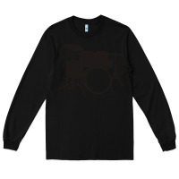 Black drums drummer Long Sleeve Tee - artisFamous