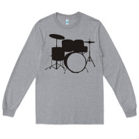 Heather Grey drums drummer Long Sleeve Tee - artisFamous