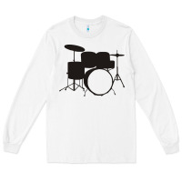 White drums drummer Long Sleeve Tee - artisFamous