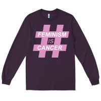 Plum feminism is cancer Long Sleeve Tee - artisFamous