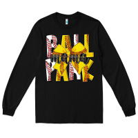 Black ball park mama Long Sleeve Tee - CowhideDigitalArt