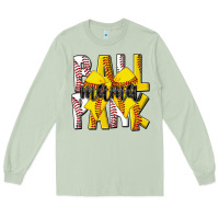 Matcha ball park mama Long Sleeve Tee - CowhideDigitalArt