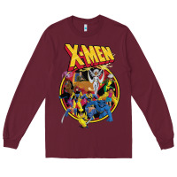 Burgundy x m.e.n ani.ma.ted series retro 90s t shirt Long Sleeve Tee - artisFamous