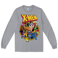 Heather Grey x m.e.n ani.ma.ted series retro 90s t shirt Long Sleeve Tee - artisFamous