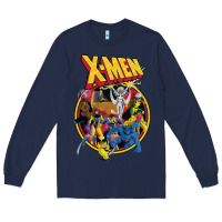 Navy x m.e.n ani.ma.ted series retro 90s t shirt Long Sleeve Tee - artisFamous