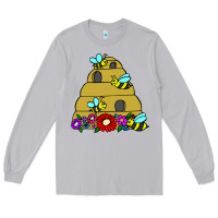 Moon Dust bee hive Long Sleeve Tee - artisFamous