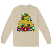 Mushroom bee hive Long Sleeve Tee - artisFamous