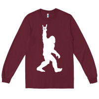 Burgundy the mountain sasquatch Long Sleeve Tee - artisFamous