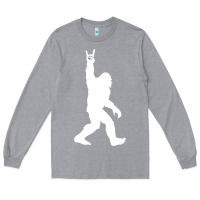 Heather Grey the mountain sasquatch Long Sleeve Tee - artisFamous