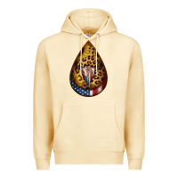 Pina Colada american sunflower bullskull teardrop earrings Premium Hoodie - Jasminsmagicworld