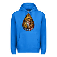 True Royal american sunflower bullskull teardrop earrings Premium Hoodie - Jasminsmagicworld