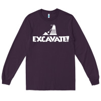 Plum excavate funny Long Sleeve Tee - artisFamous
