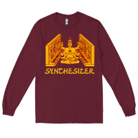 Burgundy shiva hinduism modular synthesizer synth Long Sleeve Tee - artisFamous