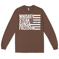 Chestnut whiskey steak guns freedom Long Sleeve Tee - artisFamous