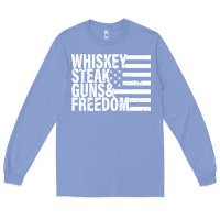 Colony Blue whiskey steak guns freedom Long Sleeve Tee - artisFamous