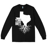 Black texas roots vintage usa Long Sleeve Tee - artisFamous