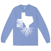 Colony Blue texas roots vintage usa Long Sleeve Tee - artisFamous