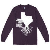 Plum texas roots vintage usa Long Sleeve Tee - artisFamous