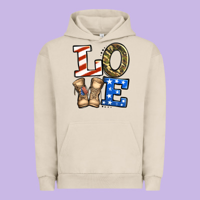 4th Of July Army Love Urban Hoodie Designed By Jasminsmagicworld