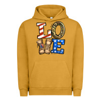Pigment Peanut Butter 4th of July Army Love Urban Hoodie - Jasminsmagicworld