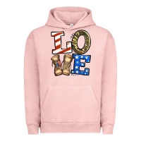 Pigment Salmon 4th of July Army Love Urban Hoodie - Jasminsmagicworld
