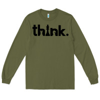 Army Green think chess Long Sleeve Tee - artisFamous