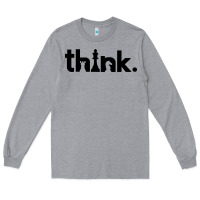 Heather Grey think chess Long Sleeve Tee - artisFamous