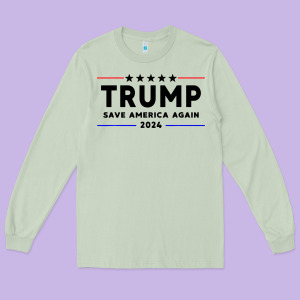 Trump 2024 Long Sleeve Tee Designed By Artisfamous